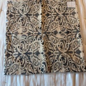 NEW Pottery Barn Embroidered Pillow Cover in Blue